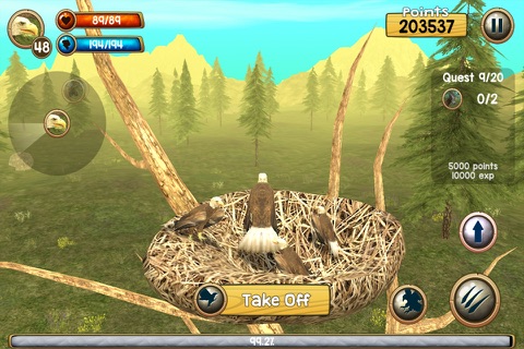 Wild Eagle Sim 3D screenshot 3