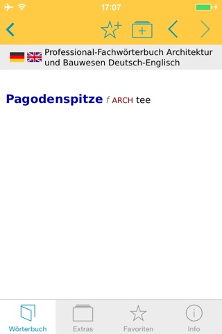 Architektur und Bauwesen Englisch<->Deutsch Fachwörterbuch Professional screenshot 3