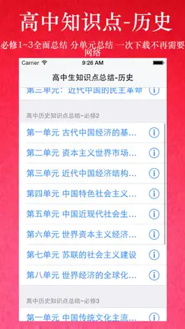 Game screenshot 高中知识点总结大全-历史 mod apk