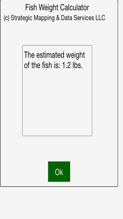 Wild Fish Weight Calculator