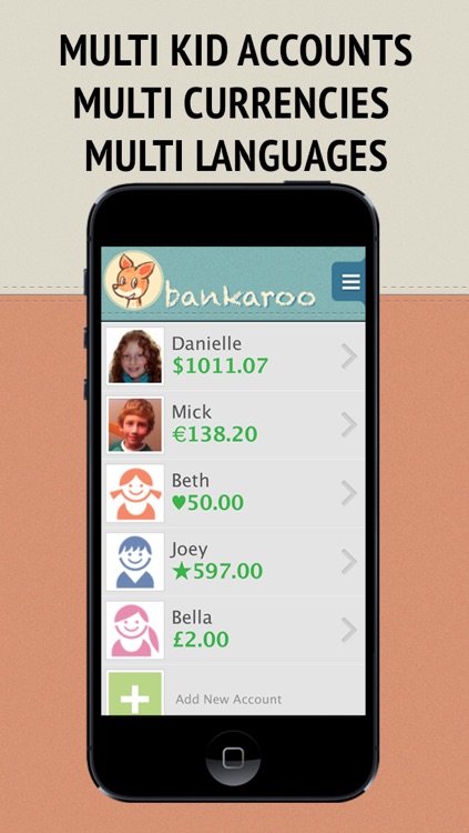 bankaroo - virtual bank for kids