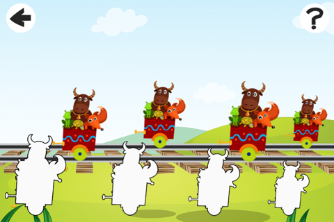 A Sort By Size Game for Children: Learn and Play with Animals Boarding a Train screenshot 4