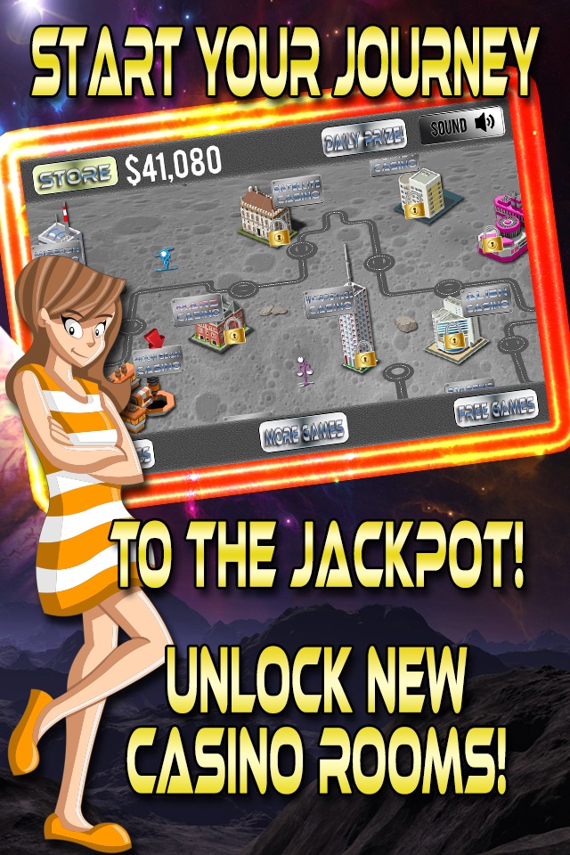 Moon Beam Casino Slots & Blackjack - Journey to the Jackpot! screenshot 2