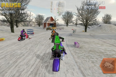 Snow Bike Racing Lite screenshot 4