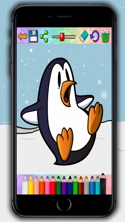 Paint magic penguins – coloring penguins and paint screenshot-4