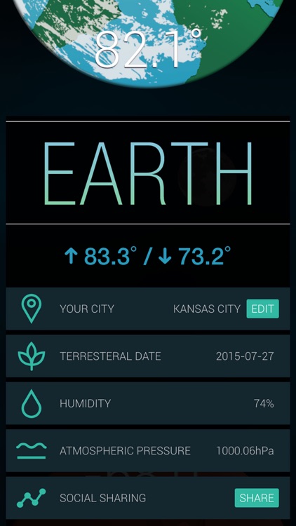 Sol - The World's First Interplanetary Weather App screenshot-3