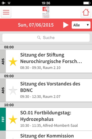 DGNC 2015 - 66. Jahrestagung der Deutschen Gesellschaft für Neurochirurgie screenshot 4