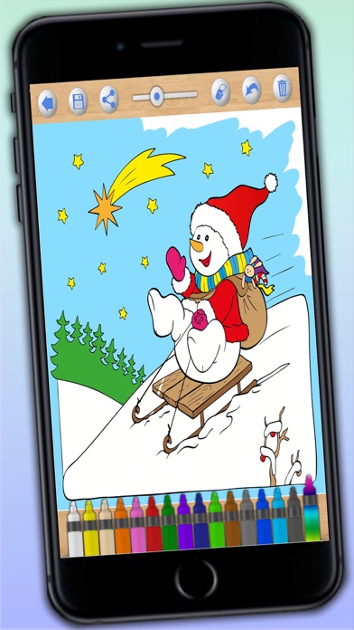 How to cancel & delete Christmas coloring book and xmas holidays pages from 3 to 6 years from iphone & ipad 4