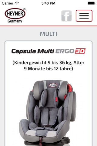 HEYNER® Auto-Kindersitze screenshot 3