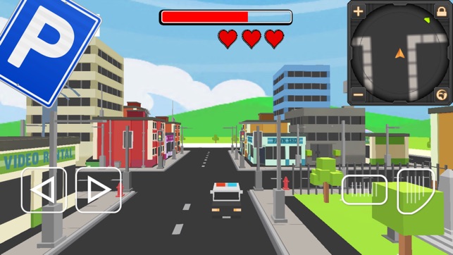 Car-Toon Pixel City Park-ing Sim-ulator Driving School Lite(圖1)-速報App