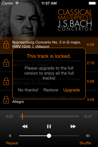 Bach: Concertos screenshot 3