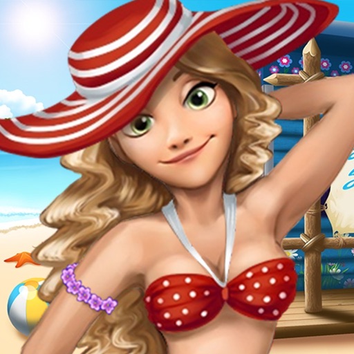 beach salon dress up icon