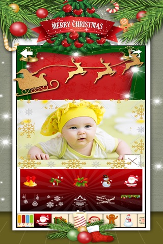 Santa Claus Merry Christmasfy Holiday Stickers Photo Booth Camera screenshot 4