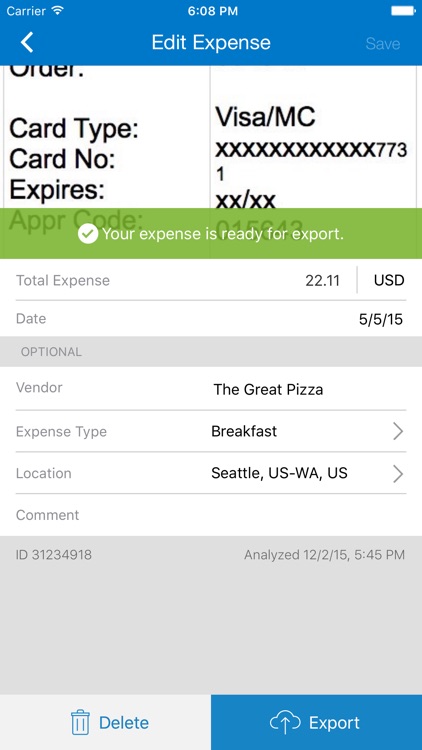 ExpenseIt from Concur