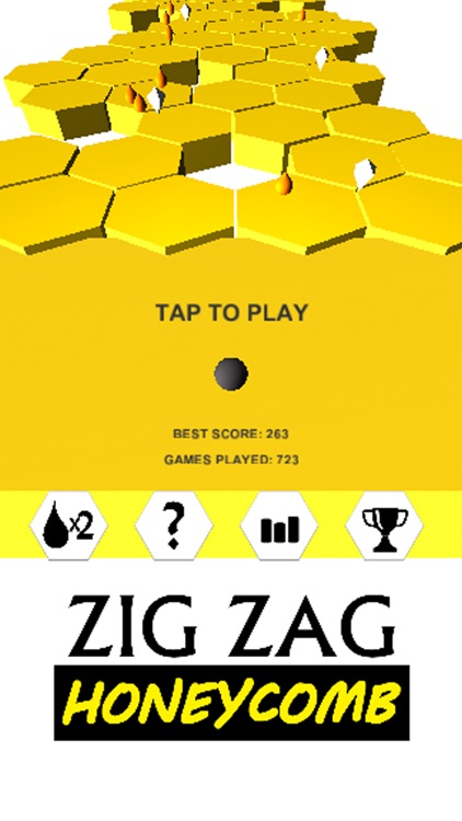 ZIG ZAG HONEYCOMB - Most simple infinite boom smash hit arcade game!