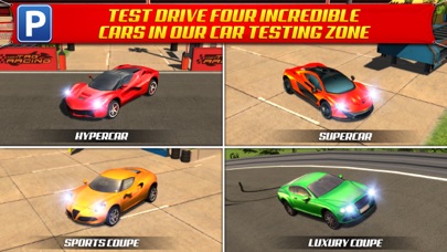 Car Driving Test Parking Simulator - Real Top Sports & Super Race Cars Park Racing Games Screenshot 2