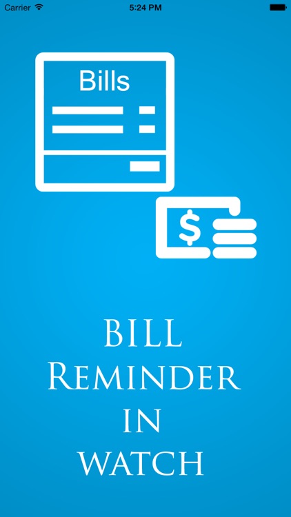 Bill Reminder in Watch