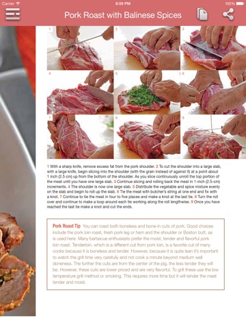 Asian Barbecue Cookbook for iPad screenshot 3