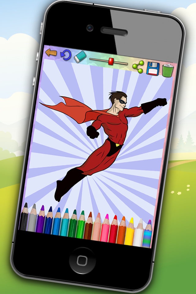 Paint Magical Superheroes screenshot 4