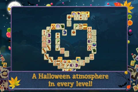 Halloween Night Mahjong screenshot 2