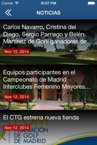 FGolfMadrid screenshot 2