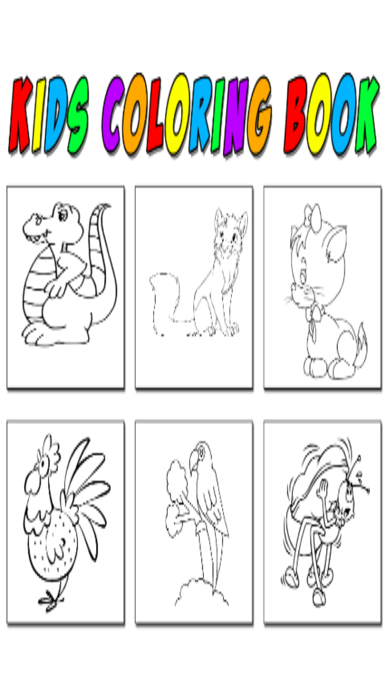kids coloring book of animalsのおすすめ画像2