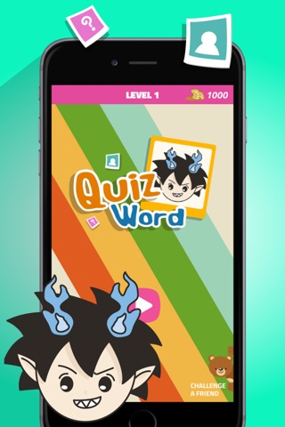 Quiz Word Blue Exorcist Edition - Best Manga Trivia Game Free screenshot 4