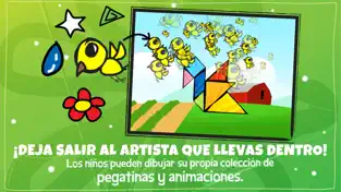 Captura 3 Los Niños Pequeños Garabatean y Descubren: Navidad, Rompecabezas Tangram Gratis iphone