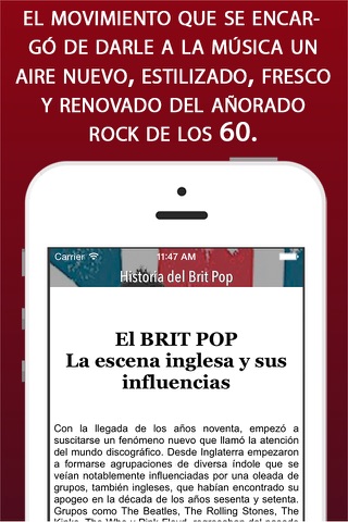 Historia del Brit Pop screenshot 2