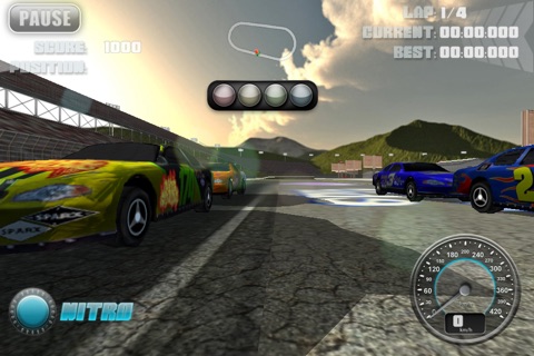 N.O.S. Car Speedrace Lite screenshot 4