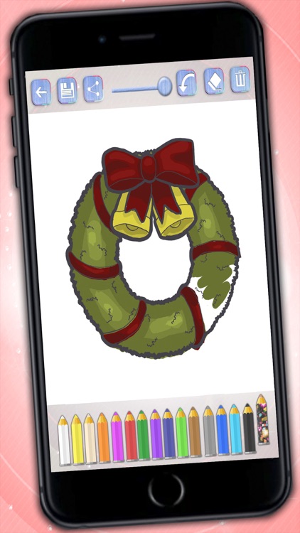Christmas coloring pages for children - Paint and color Christmas screenshot-3