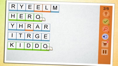 How to cancel & delete Word Scramble - Good Times from iphone & ipad 2