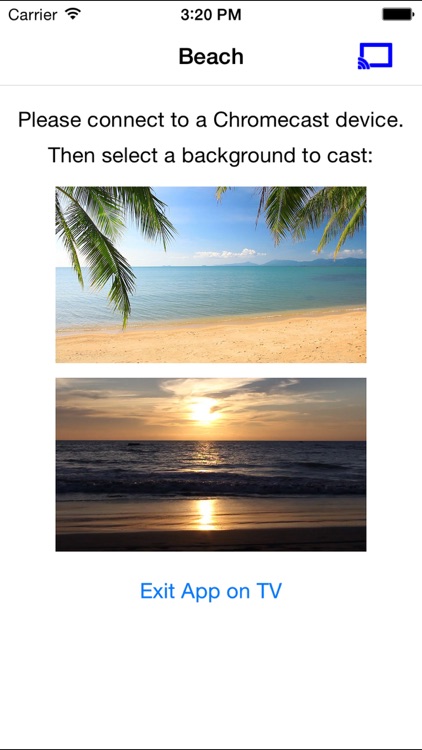 Beaches on TV for Chromecast