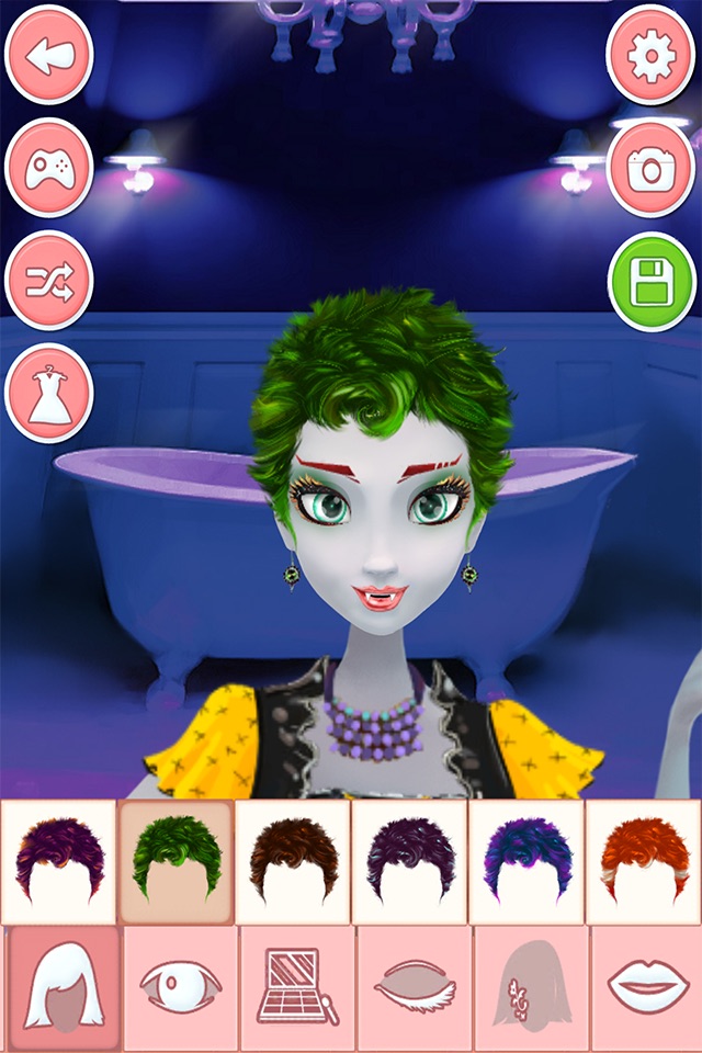Vampire dress up games for girls and kids free screenshot 2