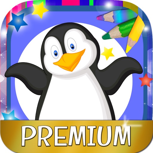 Paint magic penguins – coloring penguins and paint - Premium icon