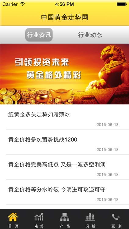 中国黄金走势網