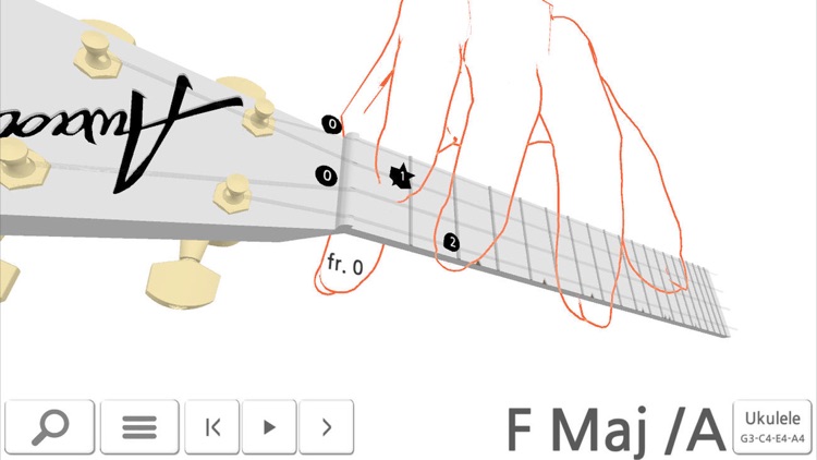 Awadon Chord 3D - Guitar, Ukulele and Guitalele 3D-Fingering Model screenshot-4