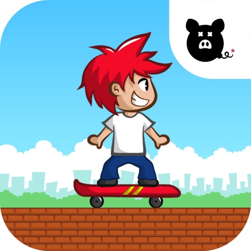 Skater man Dash, No Ads icon