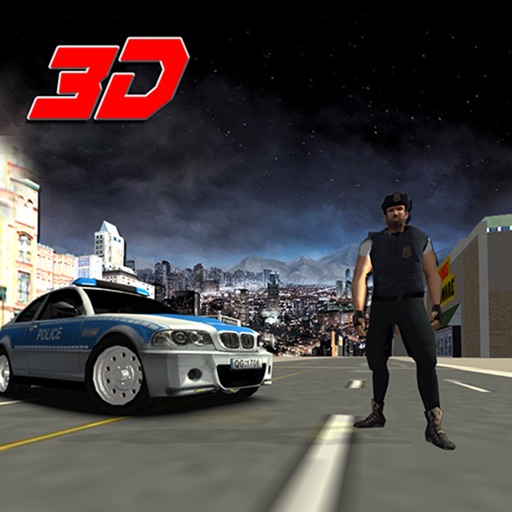Police Extreme Car Driving 3D Icon