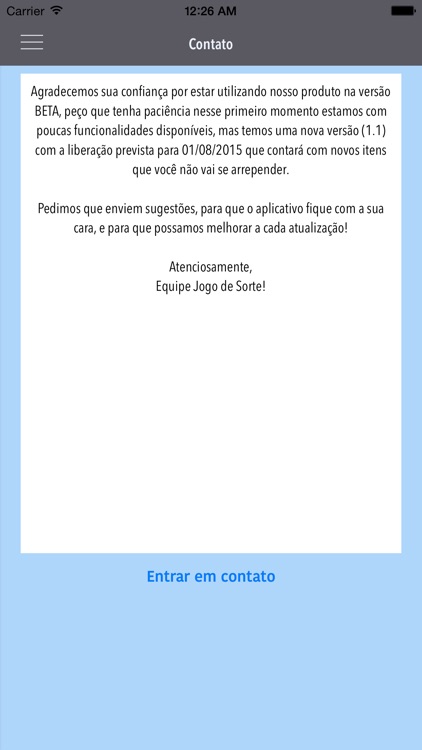 Jogo de Sorte - Loteria