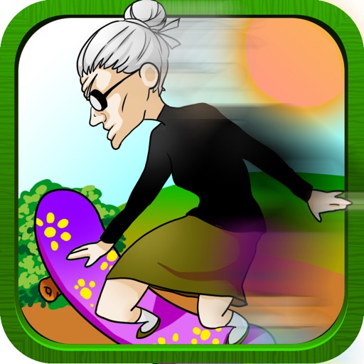 Amazing Skating Grandma HD iOS App