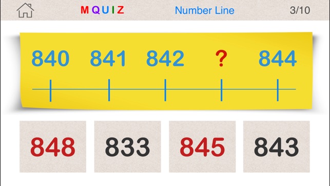 MQuiz Number Line - Number Sequence Math Quiz for Pre-School(圖4)-速報App