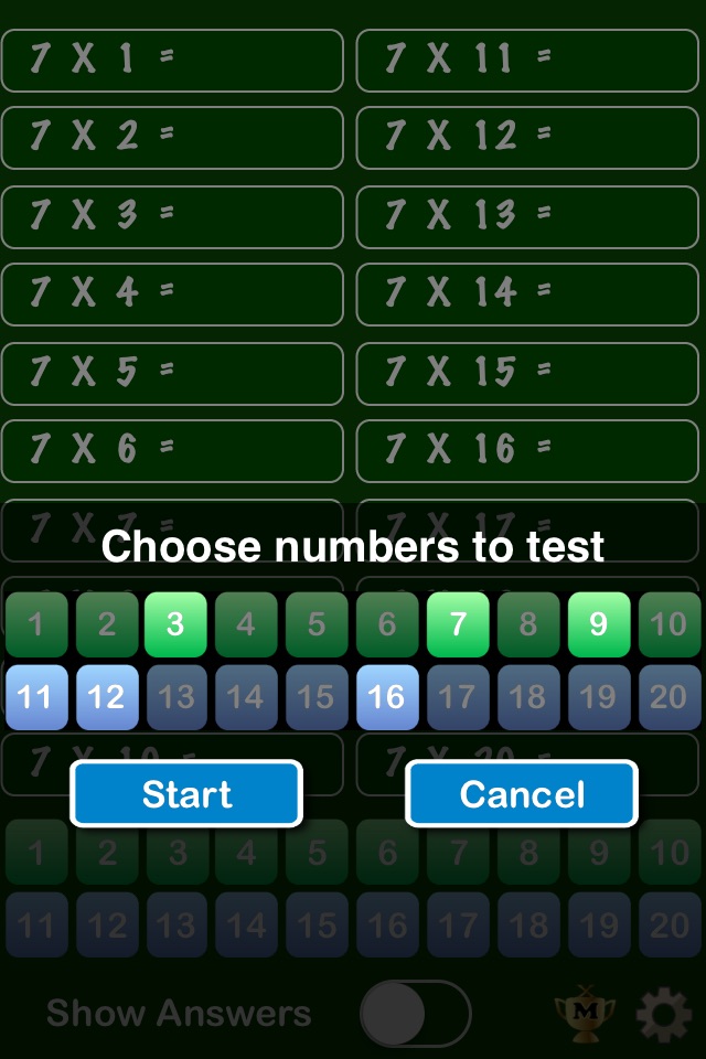 Math App - Times Table screenshot 3