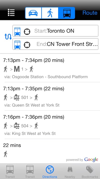 My TTC Next Bus Real Time - Public Transit Search and Trip Planner Pro screenshot-4