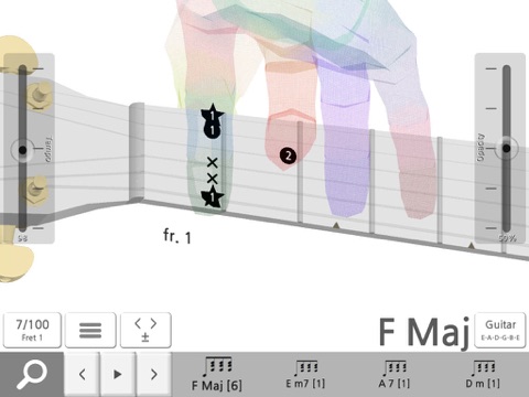 アウェイドンコード 3D - ギター、ウクレレ、ギタレレの3次元運指形のおすすめ画像3