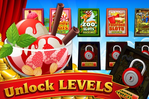 Frozen Delicious Ice Cream in the Candy Land Slots - Play the Casino Game screenshot 4