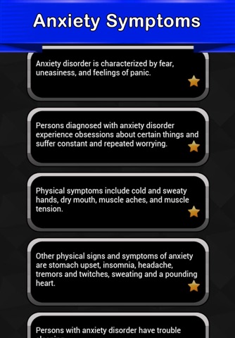 Anxiety Symptoms screenshot 2