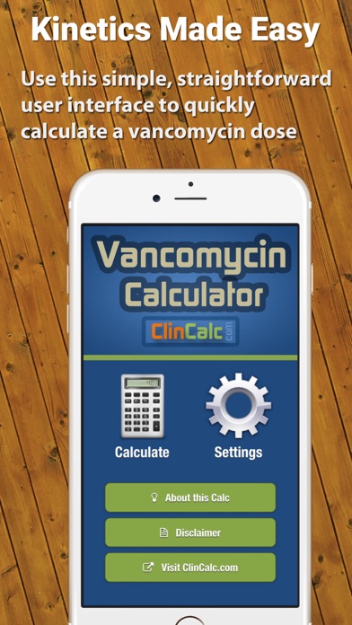 Vancomycin Calculator... screenshot1