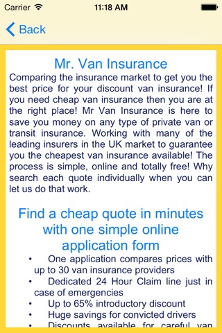 Mr Van Insurance UK screenshot 4