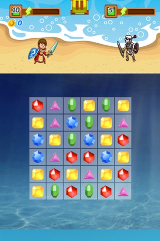 Treasure Battle Free - A cute puzzle game screenshot 3